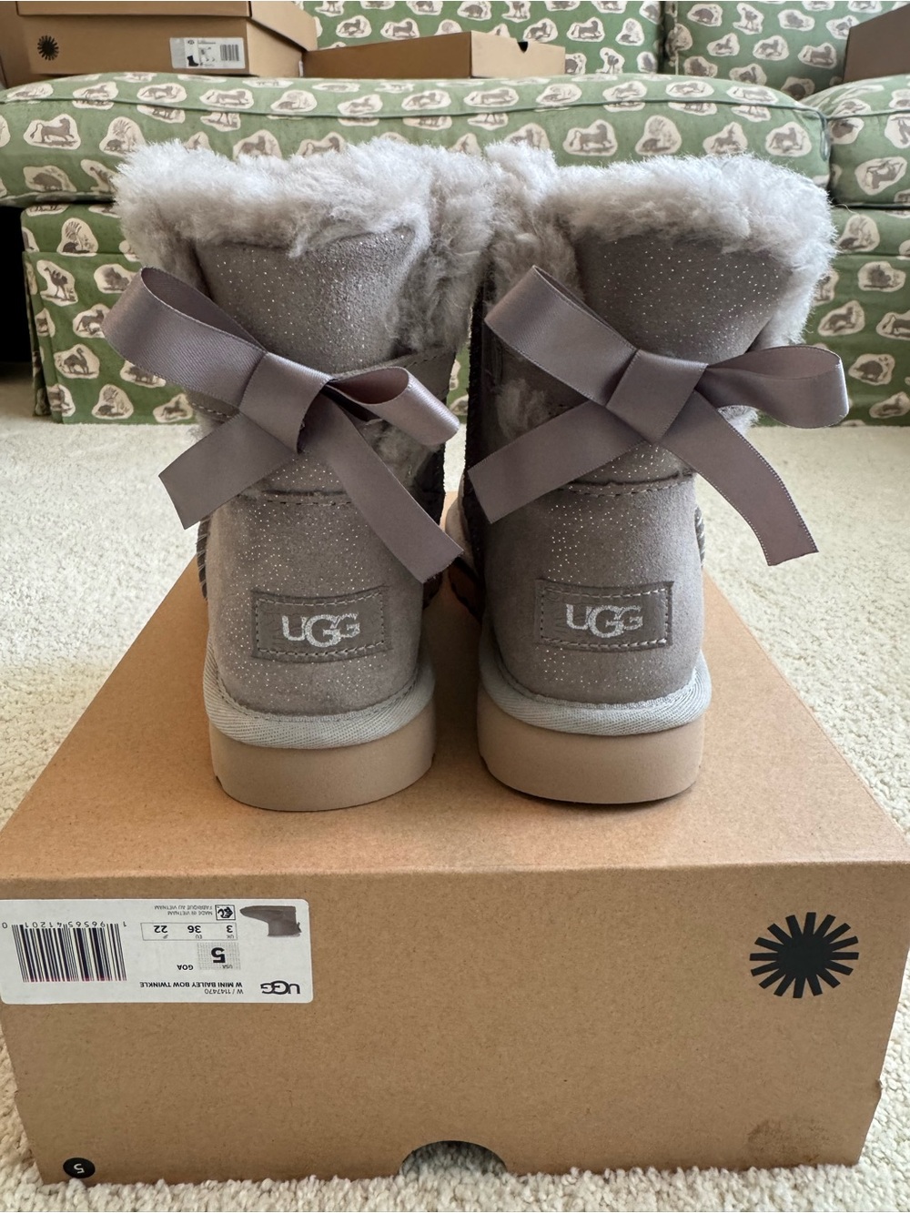 UGG Mini Sparkle Bailey Bow Short Boots Twinkle
